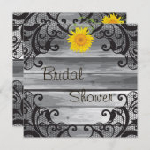 サンフラワーズバーンウッドコレクションブライダルシャワー 招待状 (正面/裏面)