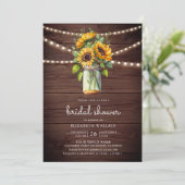 サンフラワーズバーンウッドメイソンジャールフォトブライダルシャワー 招待状 (スタンド正面)