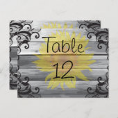 サンフラワーズバーンウッド&ブラックレース ポストカード (正面/裏面)