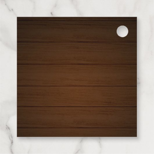 サンフラワーズパンプキン秋ブライダルシャワー フェイバータグ (裏面)