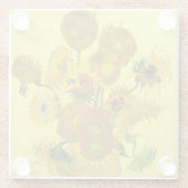 サンフラワーズビンセント・ヴァンゴッホ ガラスコースター (裏面)