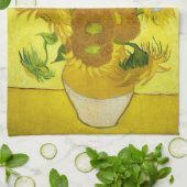 サンフラワーズビンセント・ヴァンゴッホ キッチンタオル (折り畳み)