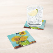 サンフラワーズビンセント・ヴァンゴッホ スクエアペーパーコースター (インサイチュ)