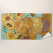 サンフラワーズビンセント・ヴァンゴッホ ビーチタオル (正面)