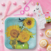 サンフラワーズビンセント・ヴァンゴッホ ペーパープレート (パーティー)