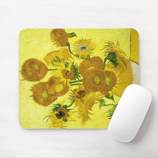 サンフラワーズビンセント・ヴァンゴッホ マウスパッド (マウス)