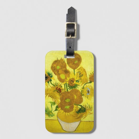 サンフラワーズビンセント・ヴァンゴッホ ラゲッジタグ (正面縦)
