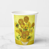 サンフラワーズビンセント・ヴァンゴッホ 紙コップ (裏面)