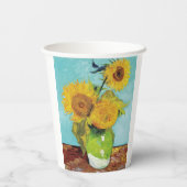 サンフラワーズビンセント・ヴァンゴッホ 紙コップ (裏面)