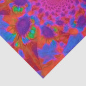 サンフラワーズピンクパープルオレンジフローラ 薄葉紙 (詳細)