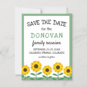 サンフラワーズファミリー懇親会セーブザデート マグネット招待状 (正面)