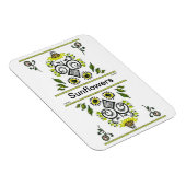 サンフラワーズフォークパターンバイアレクサンドラ調理師 マグネット (右側)