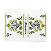 サンフラワーズフォークパターンバイアレクサンドラ調理師 マグネット (横)