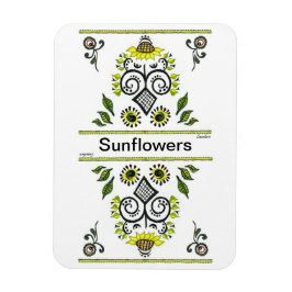 サンフラワーズフォークパターンバイアレクサンドラ調理師 マグネット