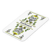 サンフラワーズフォークパターンバイアレクサンドラ調理師 マグネット (左側)