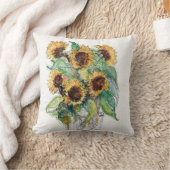 サンフラワーズフォーピース装飾用クッション クッション (ブランケット)