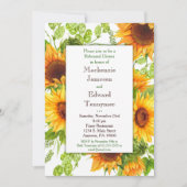 サンフラワーズフローラリハーサルディナー招待状 招待状 (正面)