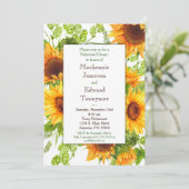 サンフラワーズフローラリハーサルディナー招待状 招待状 (スタンド正面)