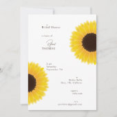 サンフラワーズブライダルシャワー招待 招待状 (正面)