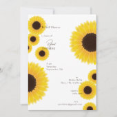 サンフラワーズブライダルシャワー招待 招待状 (正面)