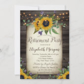 サンフラワーズブラウンウッドリタイアメント招待状 招待状 (正面)