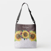 サンフラワーズブルゴーニュフローラウッドレース クロスボディバッグ (裏面)