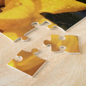 サンフラワーズボタニカル美しい ジグソーパズル (側面)