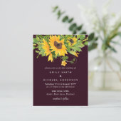 サンフラワーズマルーン結婚イエローの招待 シーズンカード (スタンド正面)