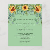 サンフラワーズミントグリーンユーカリ招待 (正面)