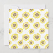 サンフラワーズメイソンジャーブライダルシャワー 招待状 (裏面)