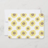 サンフラワーズメイソンジャールウェディングRSVP 出欠カード (裏面)