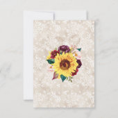 サンフラワーズメイソンジャー結婚フローラ セーブザデート (裏面)