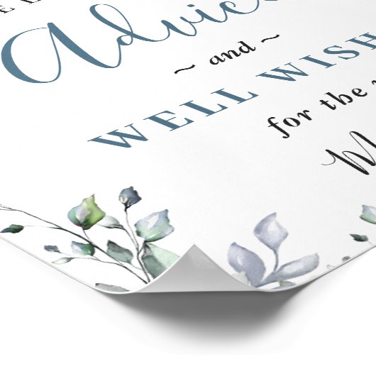 サンフラワーズユーカリアドバイス&ウィーズ結婚ズサイン ポスター (角)