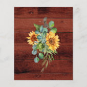 サンフラワーズユーカリプトゥスブラウンウッドバーメニュー チラシ (裏面)