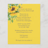 サンフラワーズユーカリ救デート結婚式招待状 (裏面)