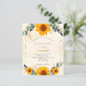 サンフラワーズユーカリ結婚プタスの予算招待状 (スタンド正面)