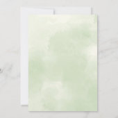 サンフラワーズユーカリ葉ブライダルシャワー 招待状 (裏面)