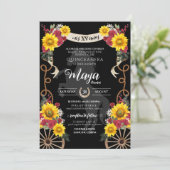 サンフラワーズレッドローズブラックチャロキンセアニェラ 招待状 (スタンド正面)