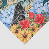 サンフラワーズレッドローゼブルーアジサイ&ラヴェンス 薄葉紙 (詳細)