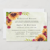 サンフラワーズ春ピンクフローラリハーサルディナー 招待状 (正面)