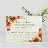 サンフラワーズ春ピンクフローラリハーサルディナー 招待状 (スタンド正面)