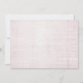 サンフラワーズ薄紫あじさいウッドシックブライダルシャワー 招待状 (裏面)