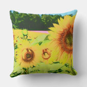 サンフラワーズ装飾用クッション クッション (裏面)