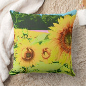 サンフラワーズ装飾用クッション クッション (ブランケット)