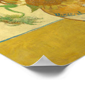 サンフラワーズ1888年ビンセント・ヴァン・ゴッホ ポスター (角)