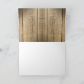 サンフラワーズ＆ウッド　ウェディングカードに感謝 サンキューカード (内部)