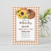 サンフラワーズ&カウボーイハットマザーズデイ招待状 カード (スタンド正面)