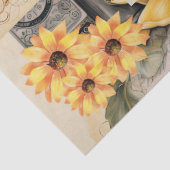 サンフラワーズ&ドガーリーリームコラージュティッシュペーパー 薄葉紙 (詳細)