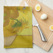 サンフラワーズ – ビンセント・ヴァン・ゴッホ キッチンタオル (四つ折り)