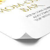 サンフラワーズ&ラバンダーシャワーモモモザバーサイン ポスター (角)